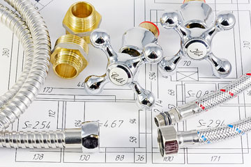 a sanitary engineering drawing and fittings